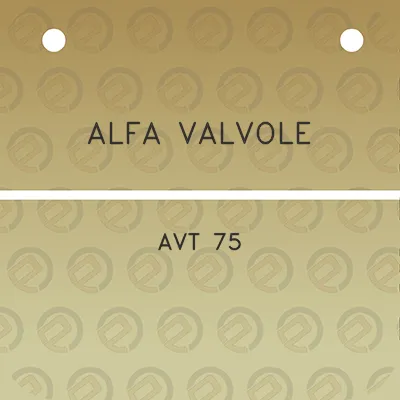 alfa-valvole-avt-75