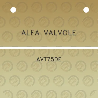 alfa-valvole-avt75de