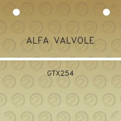 alfa-valvole-gtx254