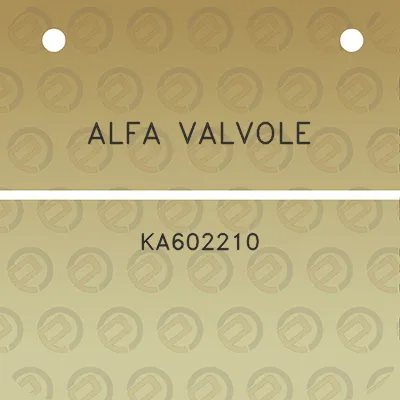 alfa-valvole-ka602210