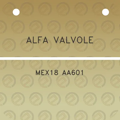 alfa-valvole-mex18-aa601