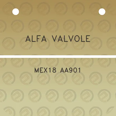 alfa-valvole-mex18-aa901