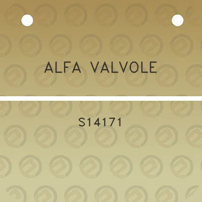 alfa-valvole-s14171