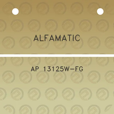 alfamatic-ap-13125w-fg