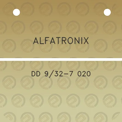 alfatronix-dd-932-7-020