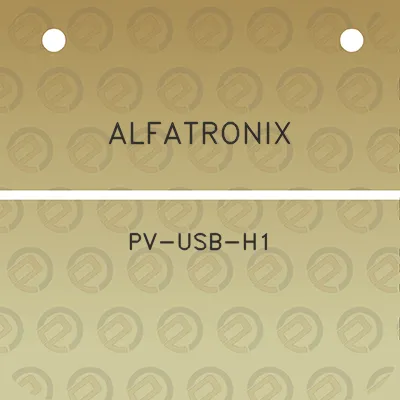 alfatronix-pv-usb-h1