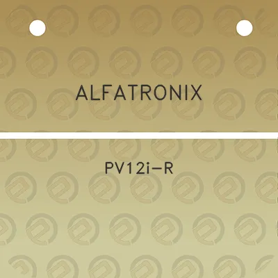 alfatronix-pv12i-r