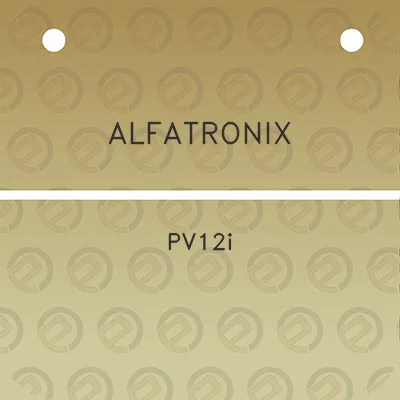 alfatronix-pv12i