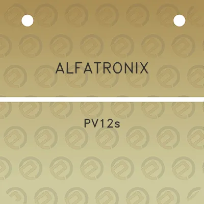 alfatronix-pv12s