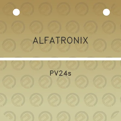 alfatronix-pv24s