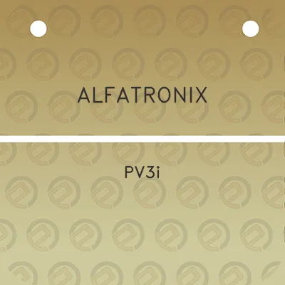 alfatronix-pv3i