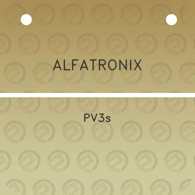 alfatronix-pv3s