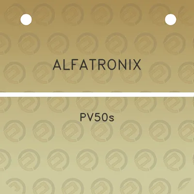 alfatronix-pv50s