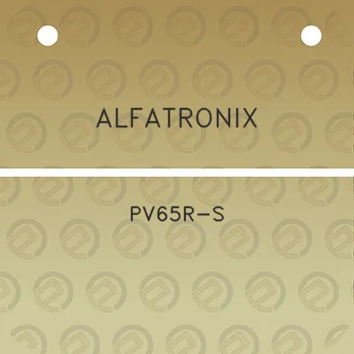 alfatronix-pv65r-s