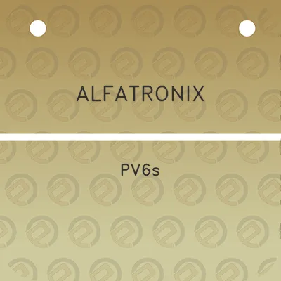 alfatronix-pv6s