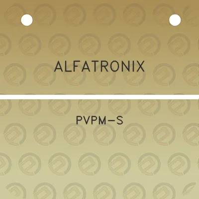 alfatronix-pvpm-s