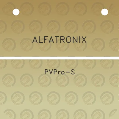 alfatronix-pvpro-s