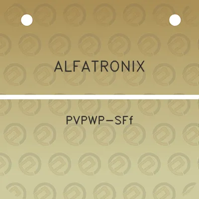 alfatronix-pvpwp-sff