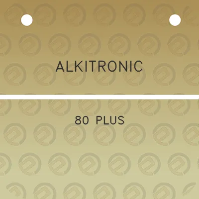 alkitronic-80-plus