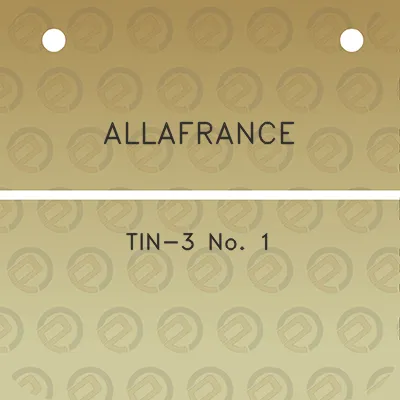 allafrance-tin-3-no-1