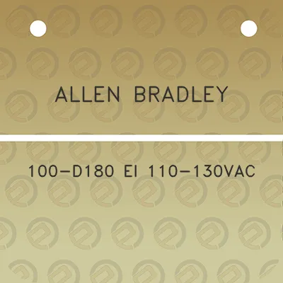 allen-bradley-100-d180-el-110-130vac