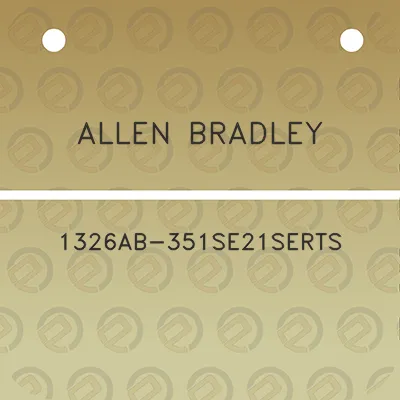 allen-bradley-1326ab-351se21serts