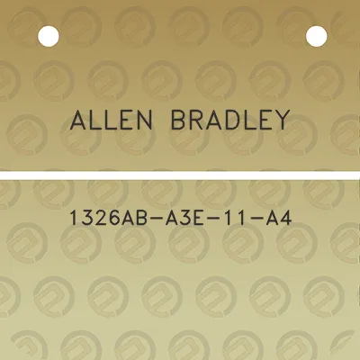 allen-bradley-1326ab-a3e-11-a4