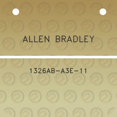 allen-bradley-1326ab-a3e-11