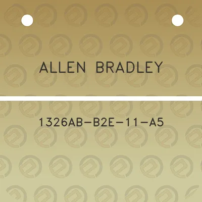 allen-bradley-1326ab-b2e-11-a5