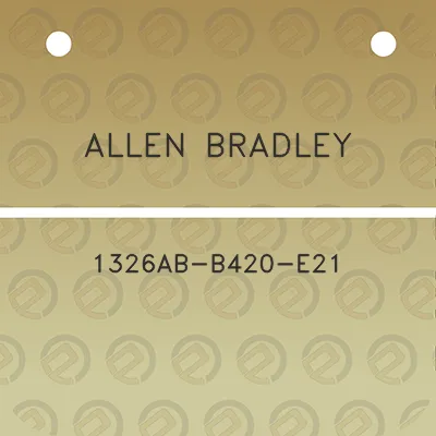 allen-bradley-1326ab-b420-e21