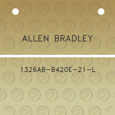 allen-bradley-1326ab-b420e-21-l