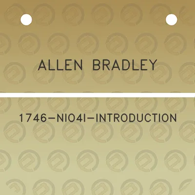 allen-bradley-1746-nio4i-introduction