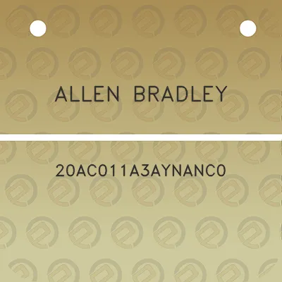 allen-bradley-20ac011a3aynanc0