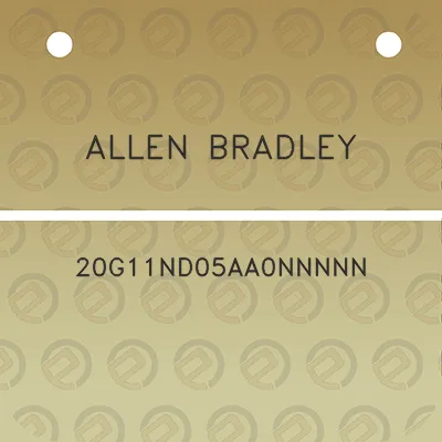 allen-bradley-20g11nd05aa0nnnnn