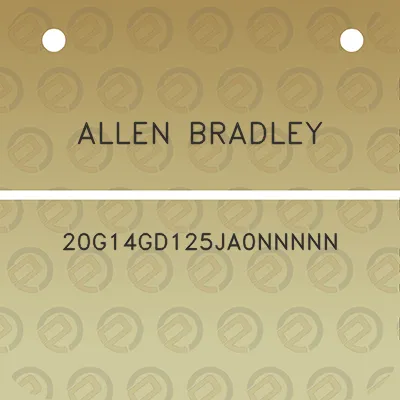 allen-bradley-20g14gd125ja0nnnnn