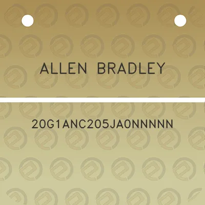 allen-bradley-20g1anc205ja0nnnnn