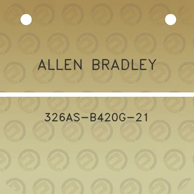 allen-bradley-326as-b420g-21