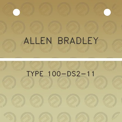 allen-bradley-type-100-ds2-11