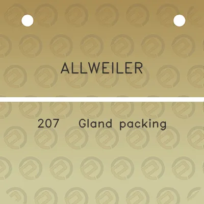 allweiler-207-gland-packing