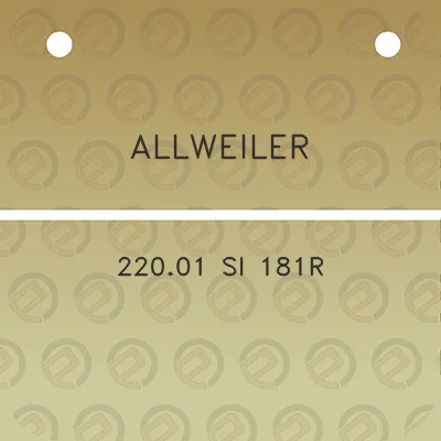 allweiler-22001-si-181r