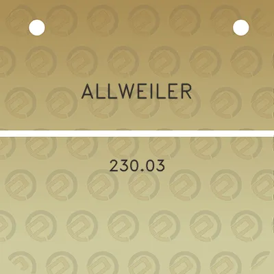 allweiler-23003