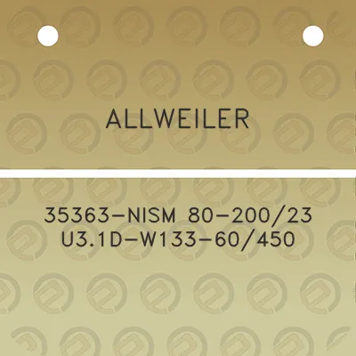 allweiler-35363-nism-80-20023-u31d-w133-60450