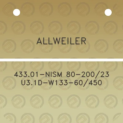 allweiler-43301-nism-80-20023-u31d-w133-60450