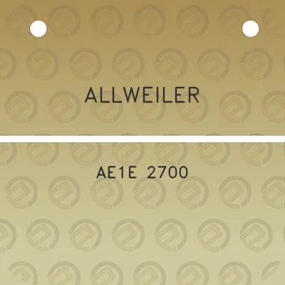 allweiler-ae1e-2700