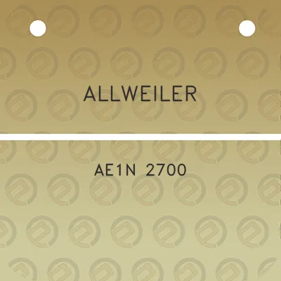 allweiler-ae1n-2700