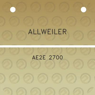 allweiler-ae2e-2700