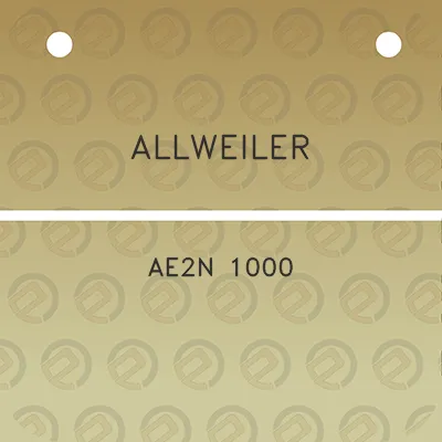 allweiler-ae2n-1000