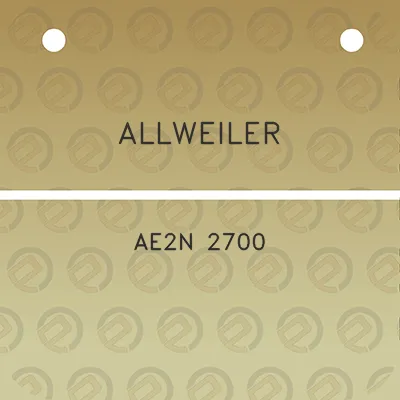 allweiler-ae2n-2700