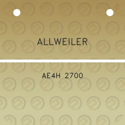 allweiler-ae4h-2700