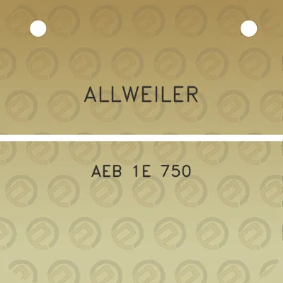 allweiler-aeb-1e-750